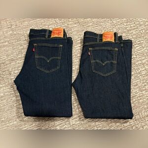 Levi's 514 Men's Straight Leg Jeans 38 x 32 2 pair available